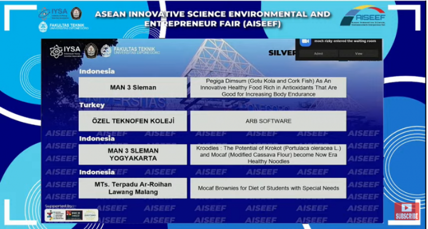 Siswa Master Meraih Juara Internasional Di Ajang Aiseef Mts