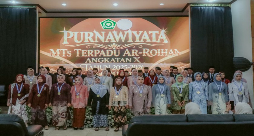 MTs Terpadu Ar Roihan Lawang Gelar Purnawiyata  Angkatan X Tahun Pelajaran 2025/2026
