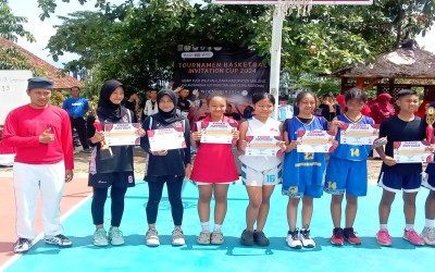 TIM BASKET MTS TERPADU AR ROIHAN LAWANG SABET JUARA 1  DALAM TURNAMEN BOLA BASKET TINGKAT KABUPATEN MALANG